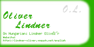 oliver lindner business card